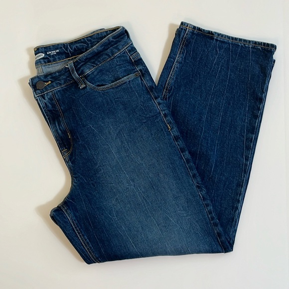 Old Navy Slim Wide Leg High Rise Jeans - Picture 2 of 7